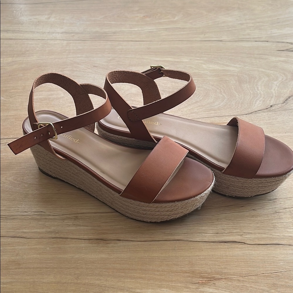 Brown Wedge Sandals